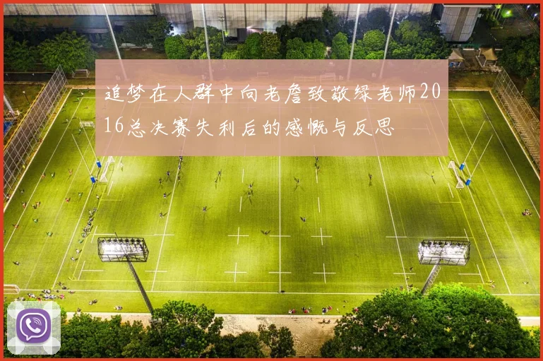 追梦在人群中向老詹致敬绿老师2016总决赛失利后的感慨与反思